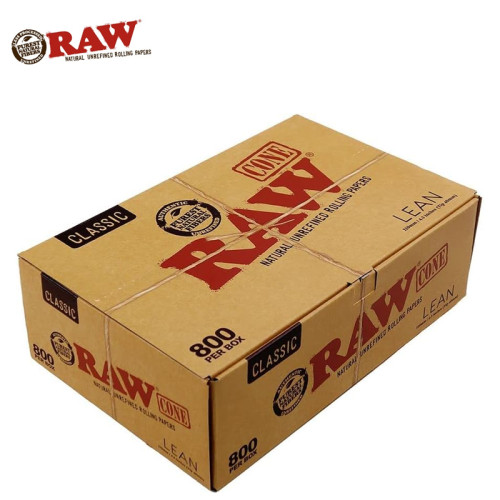 RAW CLASSIC BULK PRE ROLLED CONES 800CT/DISPLAY